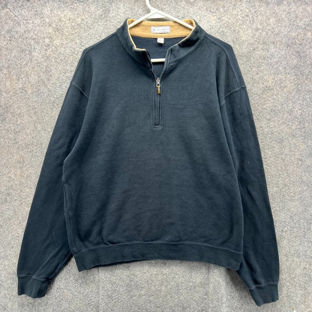 Classic Black Quarter-Zip Sweatshirt